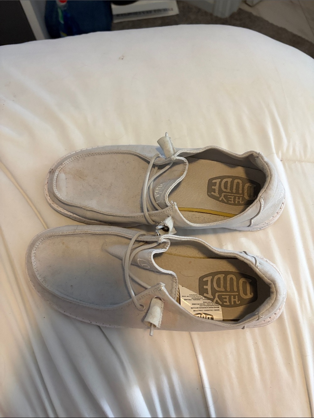 Hey Dude Women's Slip-On Mules in Light Gray